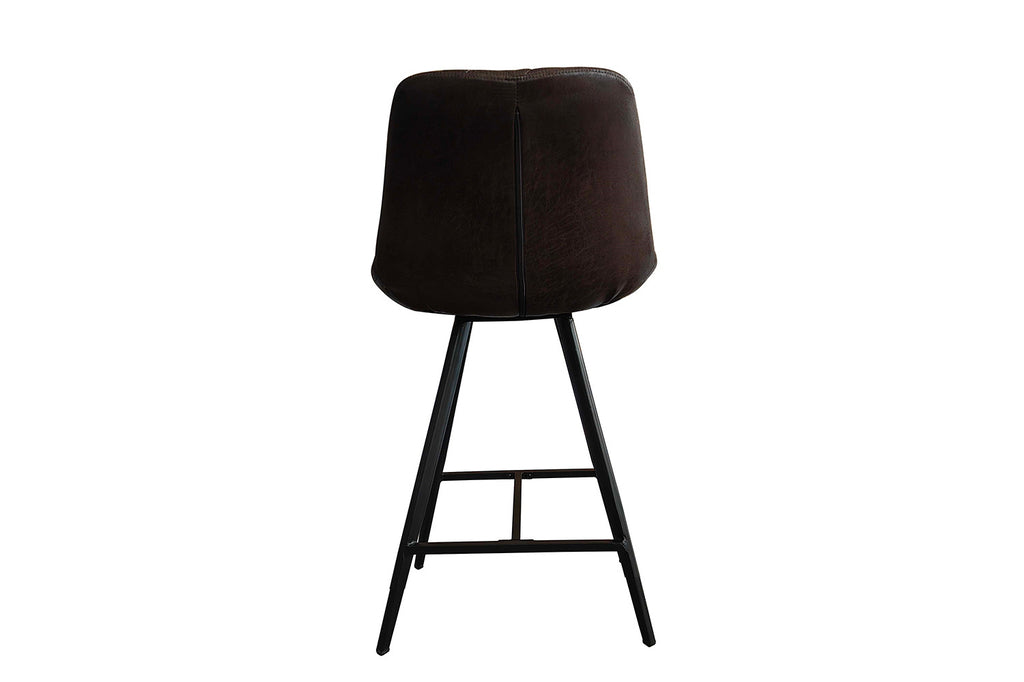 Tabouret de bar 'Alicante' PU Marron foncé - RS