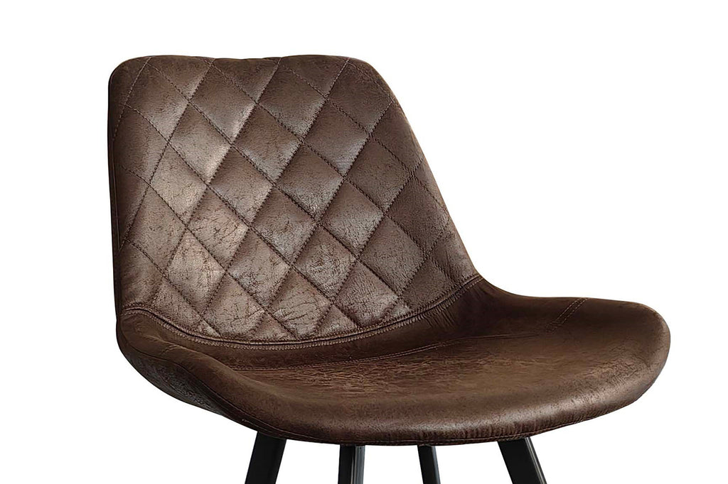 Tabouret de bar 'Alicante' PU Marron foncé - RS