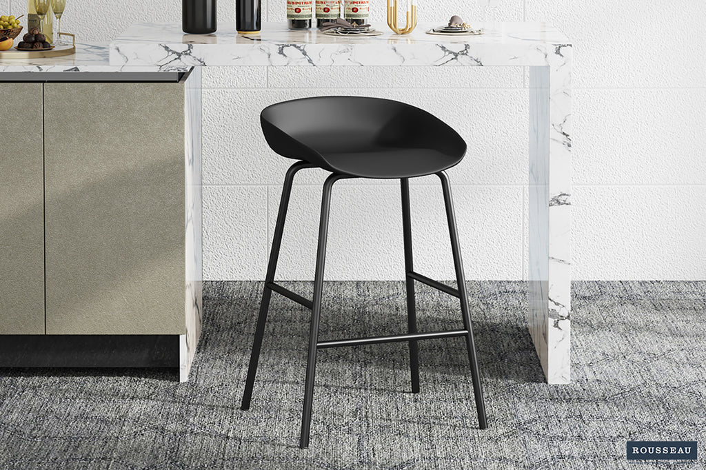 Chaise de comptoir « Anna » PP noir RS
