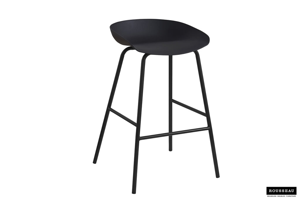 Chaise de comptoir « Anna » PP noir RS
