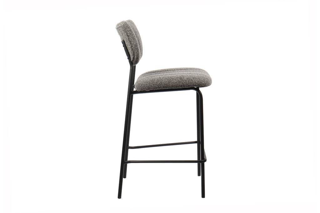Chaise de comptoir « Antura » Tissu Gris Foncé RS