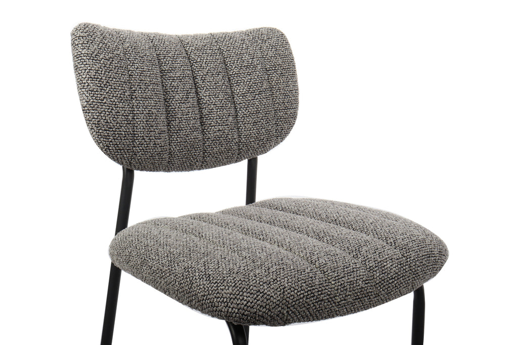 Chaise de comptoir « Antura » Tissu Gris Foncé RS