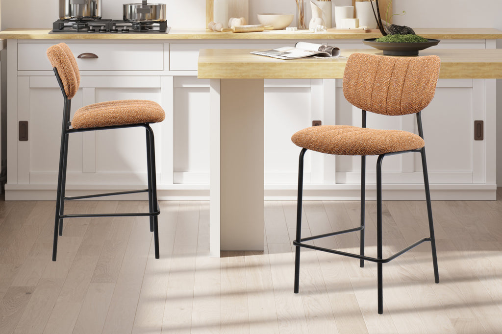 Chaise de comptoir 'Antura' Tissu Orange RS