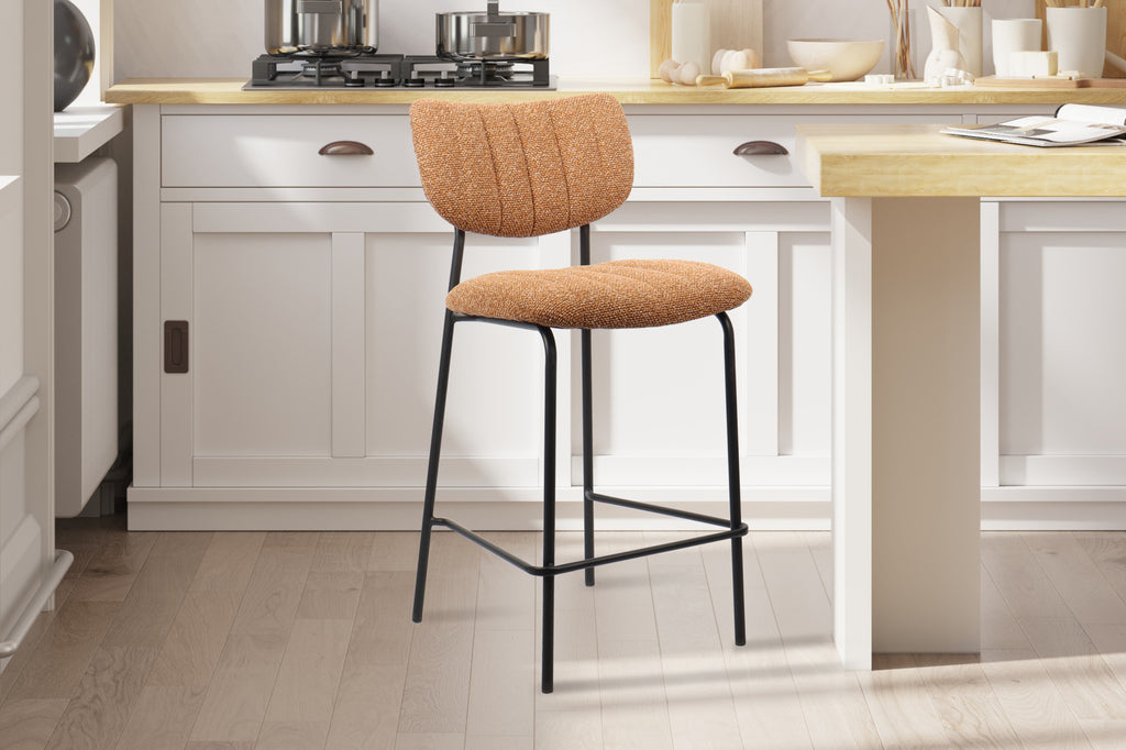Chaise de comptoir 'Antura' Tissu Orange RS