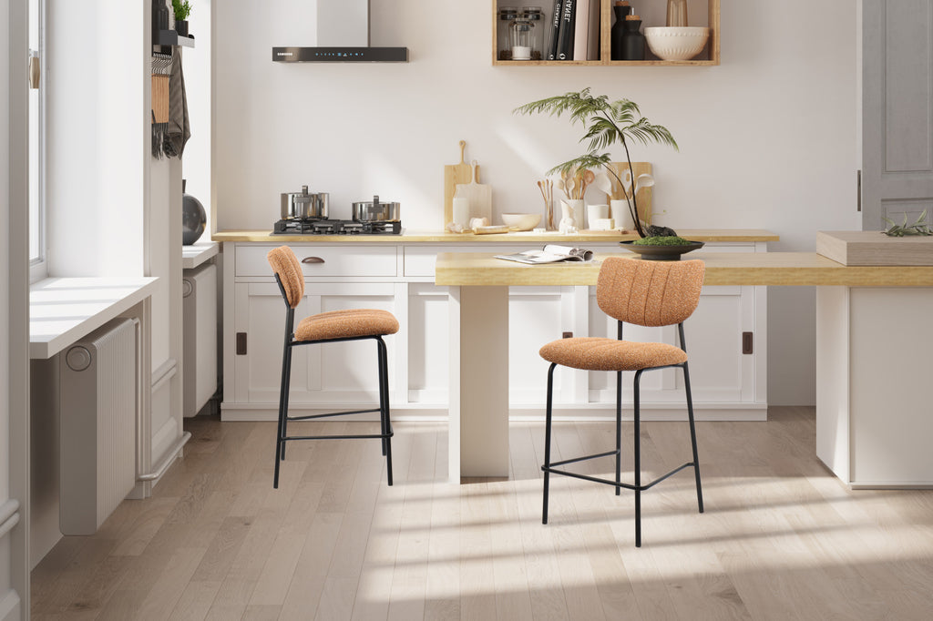 Chaise de comptoir 'Antura' Tissu Orange RS