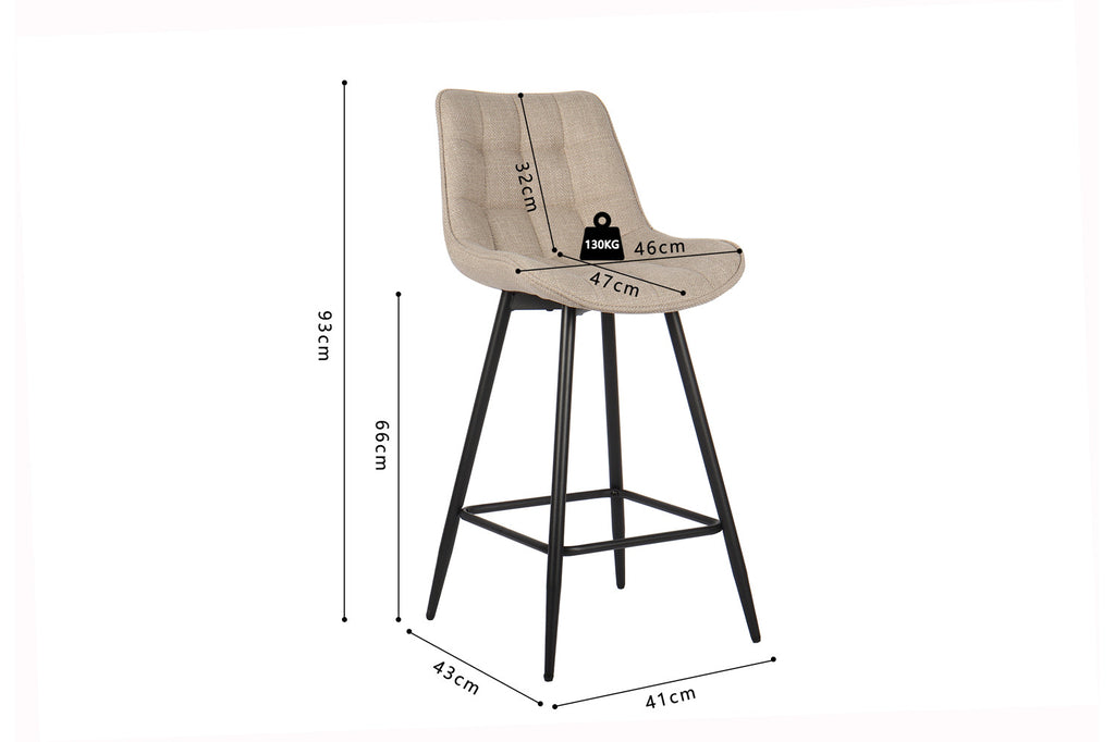 Counterstoel 'Ariba' Stof Beige RS
