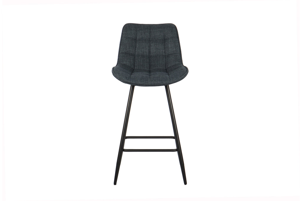 Chaise de comptoir 'Ariba' Tissu Bleu Foncé RS