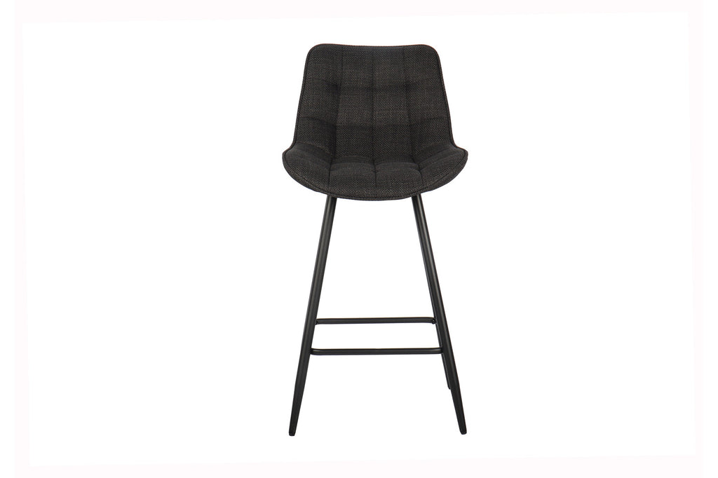 Chaise de comptoir 'Ariba' Tissu Gris Foncé RS