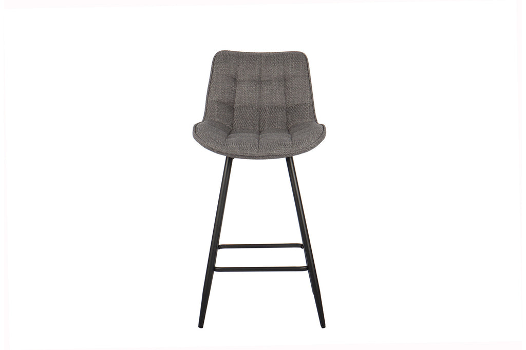 Chaise de comptoir 'Ariba' Tissu Gris Clair RS