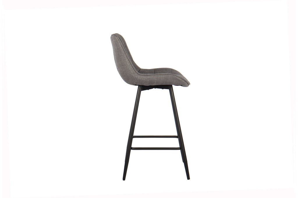 Chaise de comptoir 'Ariba' Tissu Gris Clair RS