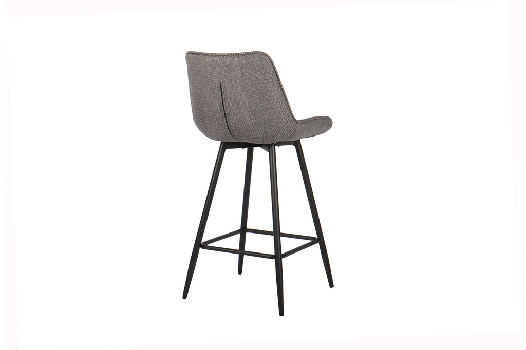 Chaise de comptoir 'Ariba' Tissu Gris Clair RS