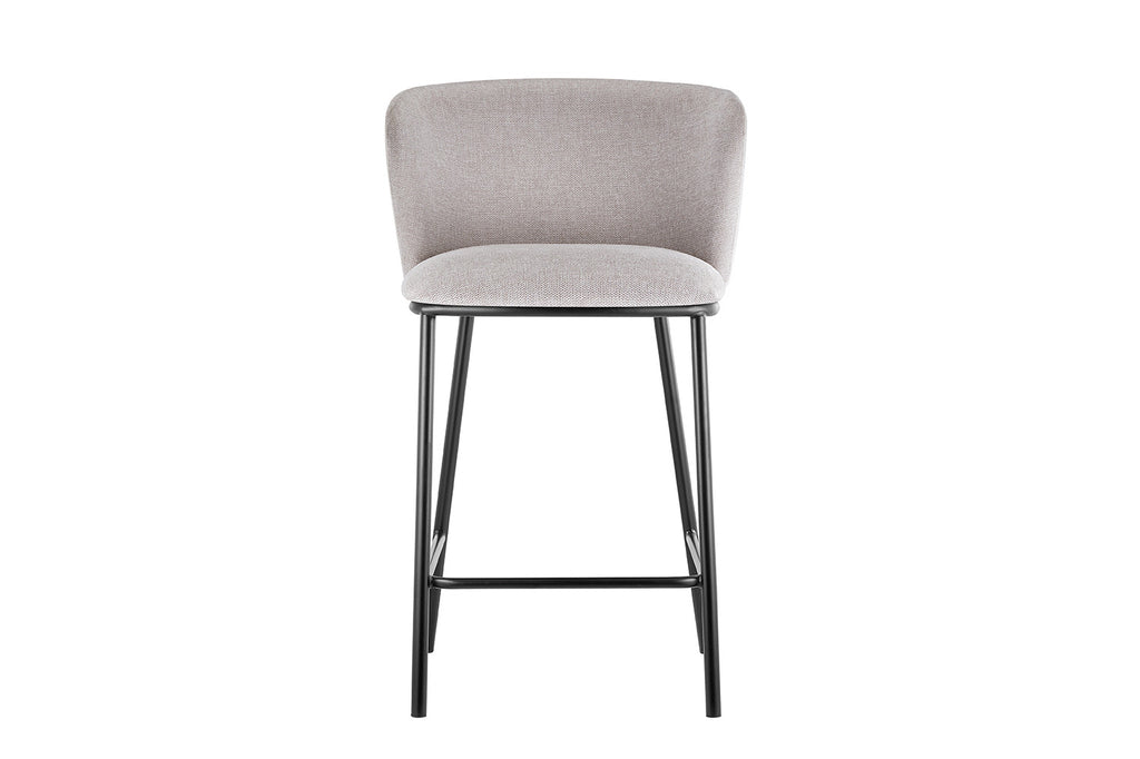 Chaise de comptoir 'Arthur' Tissu Beige RS
