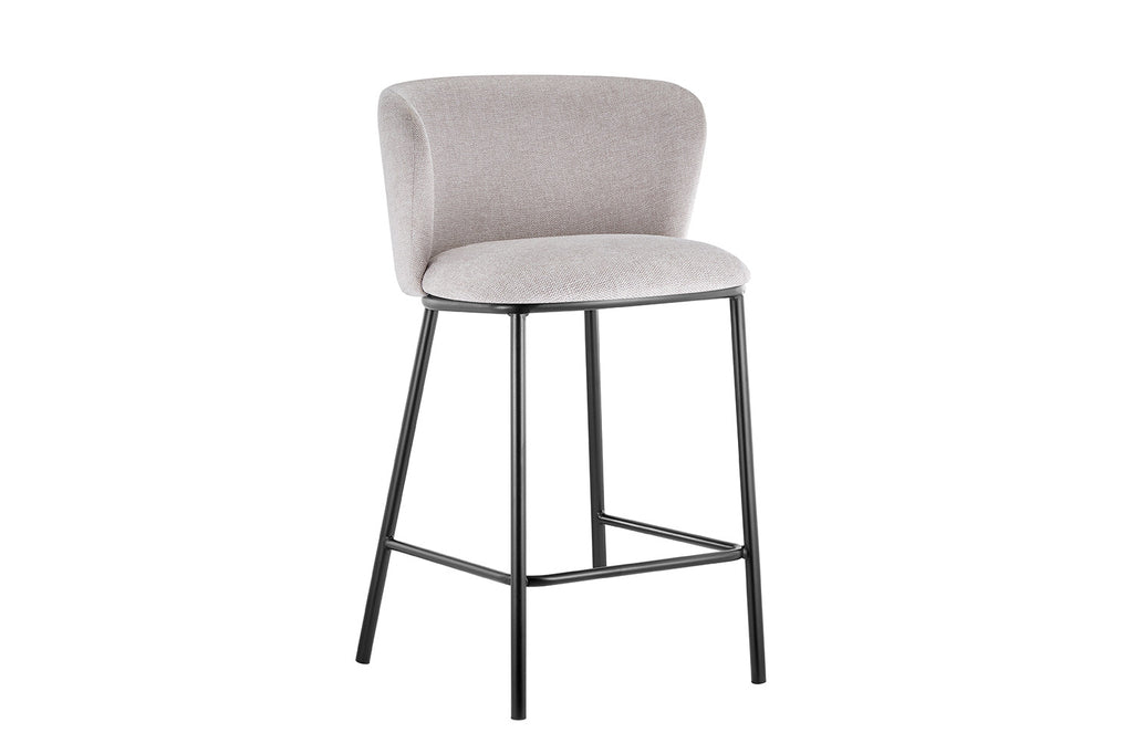 Chaise de comptoir 'Arthur' Tissu Beige RS
