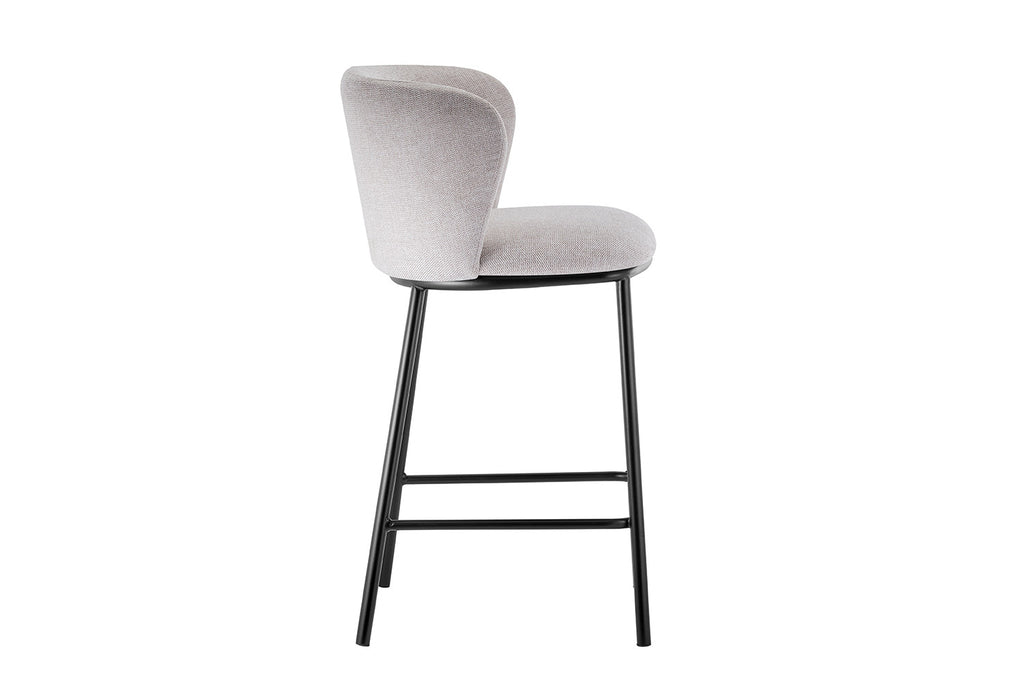 Chaise de comptoir 'Arthur' Tissu Beige RS