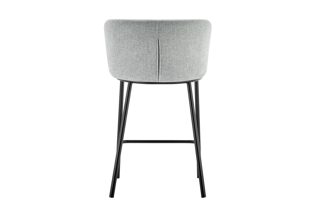 Chaise de comptoir 'Arthur' Tissu Gris Clair RS