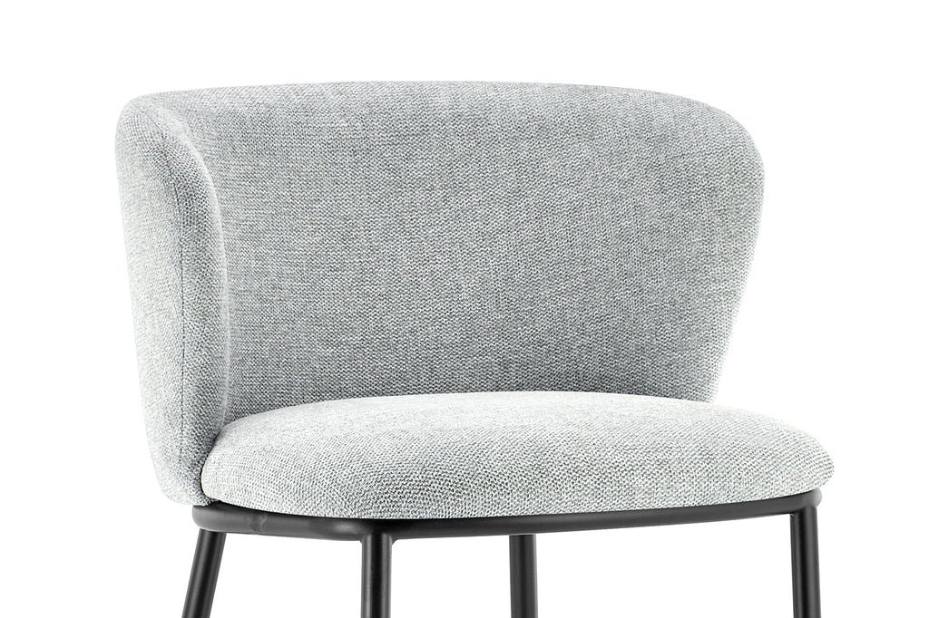 Chaise de comptoir 'Arthur' Tissu Gris Clair RS