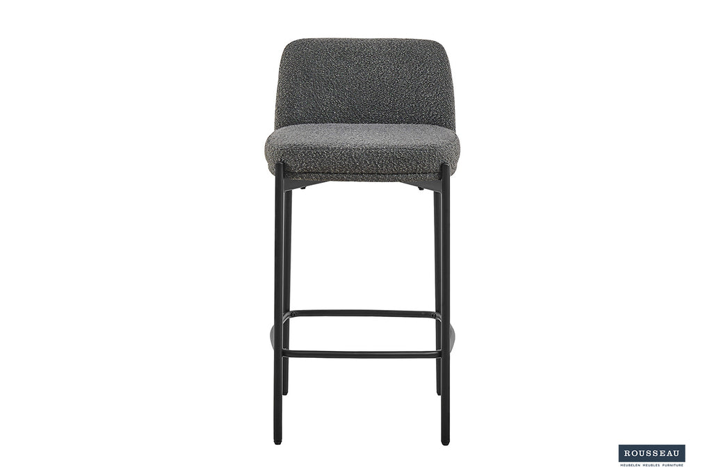 Tabouret de bar 'Ella' Tissu Gris RS