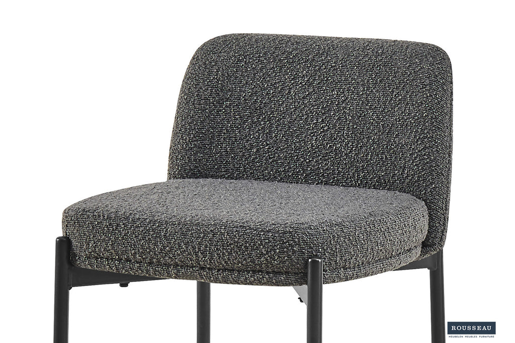 Tabouret de bar 'Ella' Tissu Gris RS