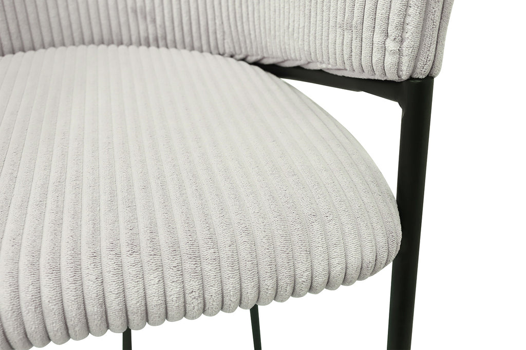 Counterstoel 'Hugo' Corduroy Lichtgrijs RS