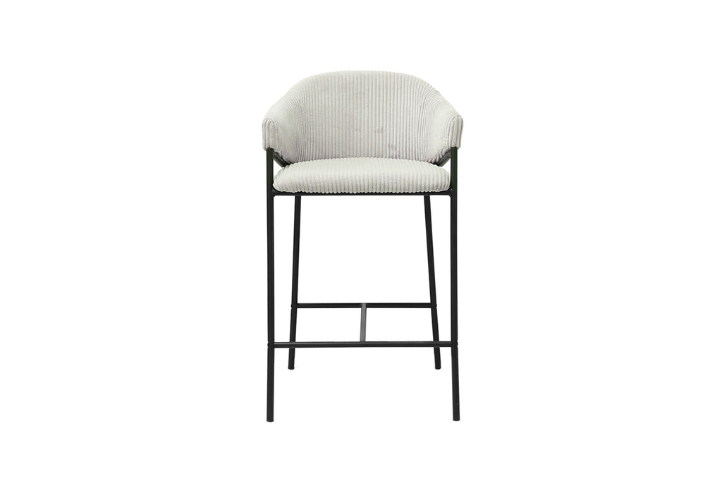 Counterstoel 'Hugo' Corduroy Lichtgrijs RS