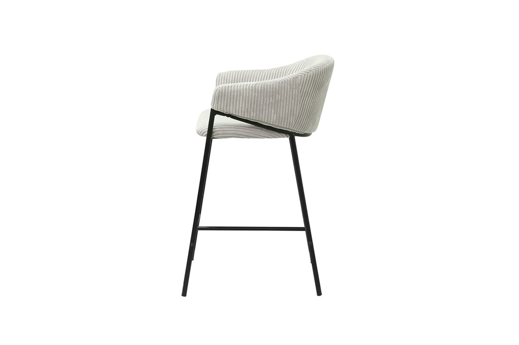 Counterstoel 'Hugo' Corduroy Lichtgrijs RS