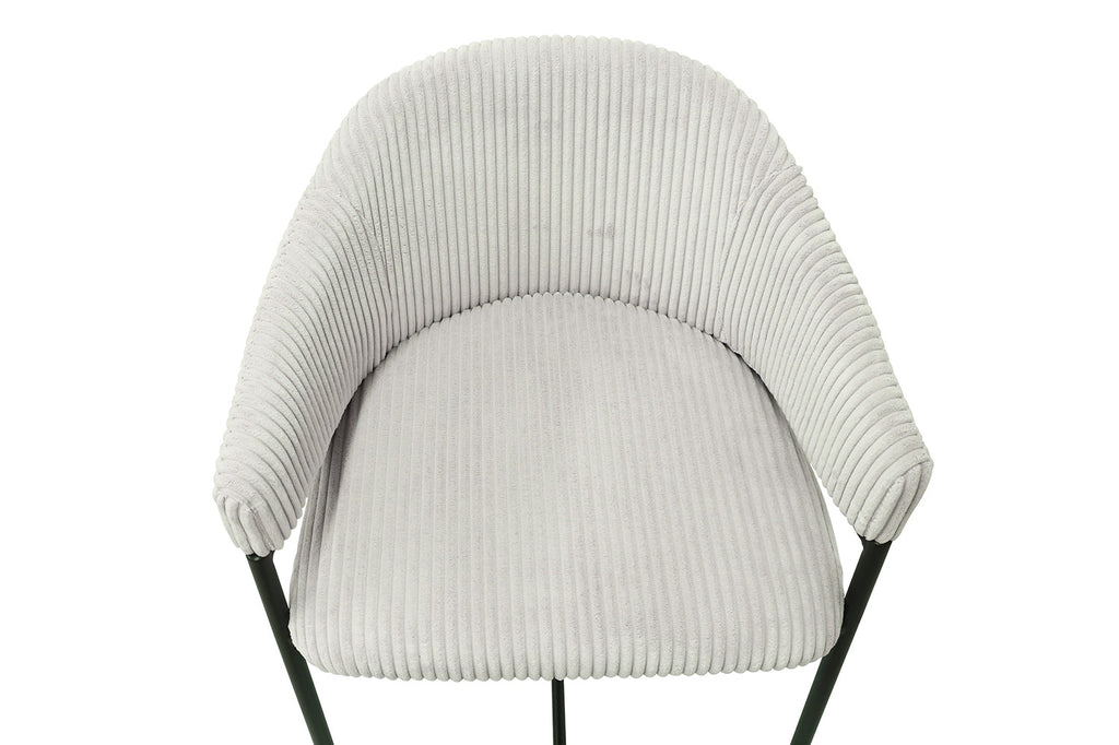 Counterstoel 'Hugo' Corduroy Lichtgrijs RS