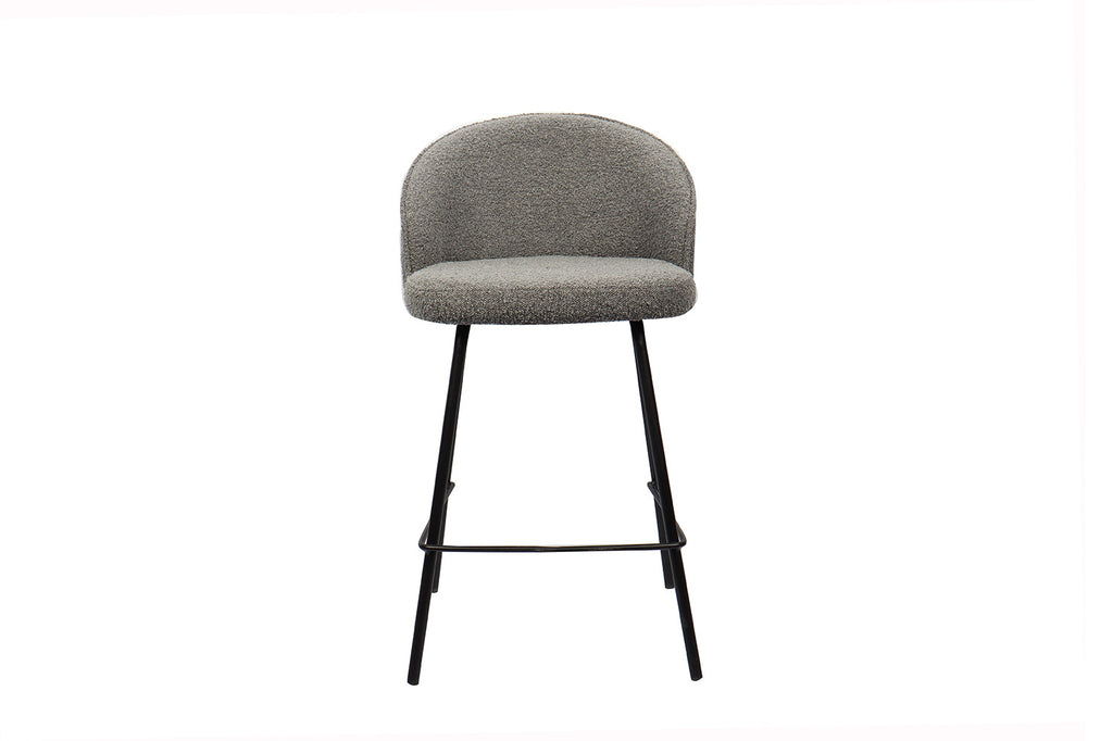 Tabouret de comptoir 'June' Bouclé Gris RS