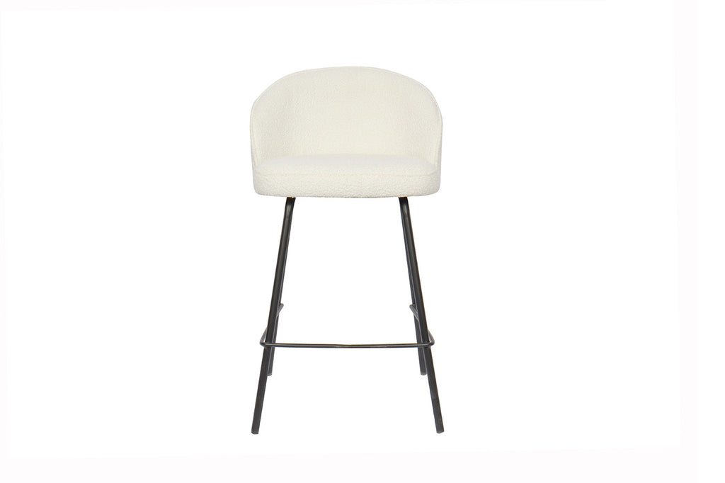 Counterstoel 'June' Bouclé Wit RS