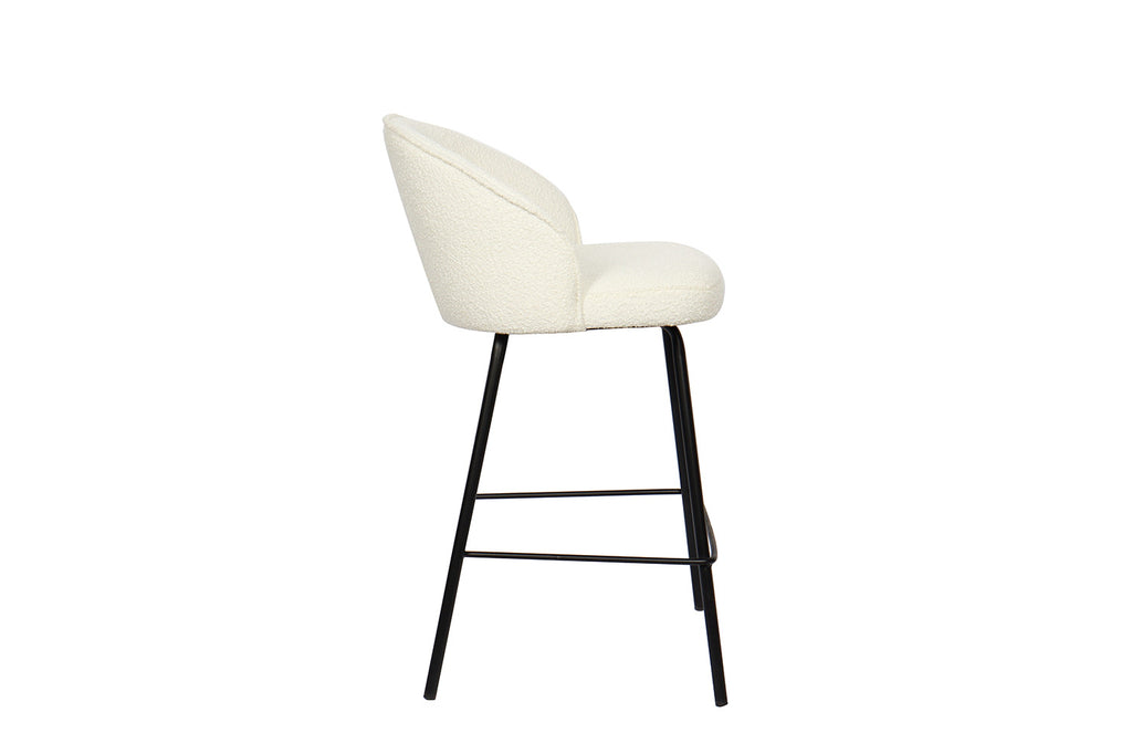 Counterstoel 'June' Bouclé Wit RS