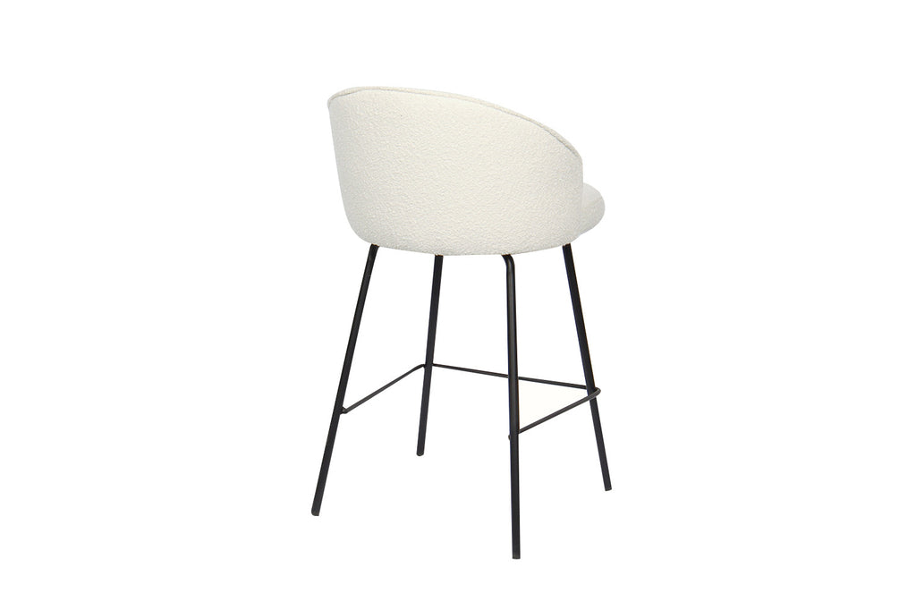 Counterstoel 'June' Bouclé Wit RS