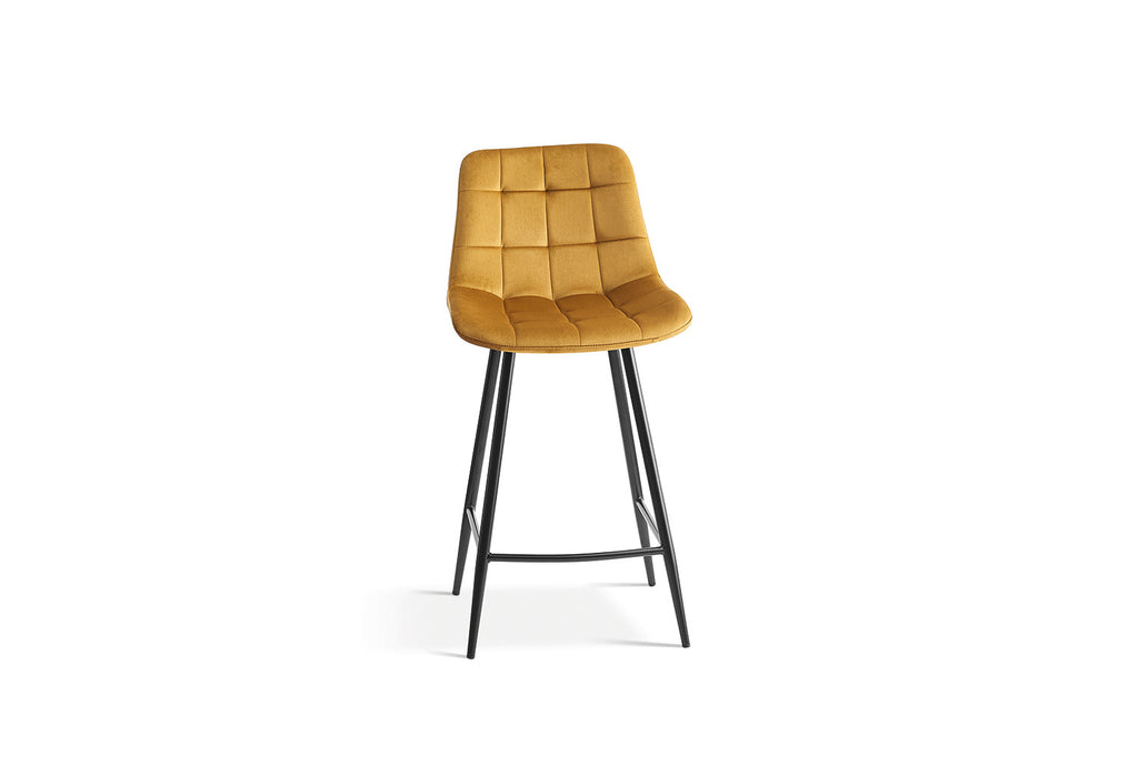 Chaise de comptoir 'Juta' Velours Or RS