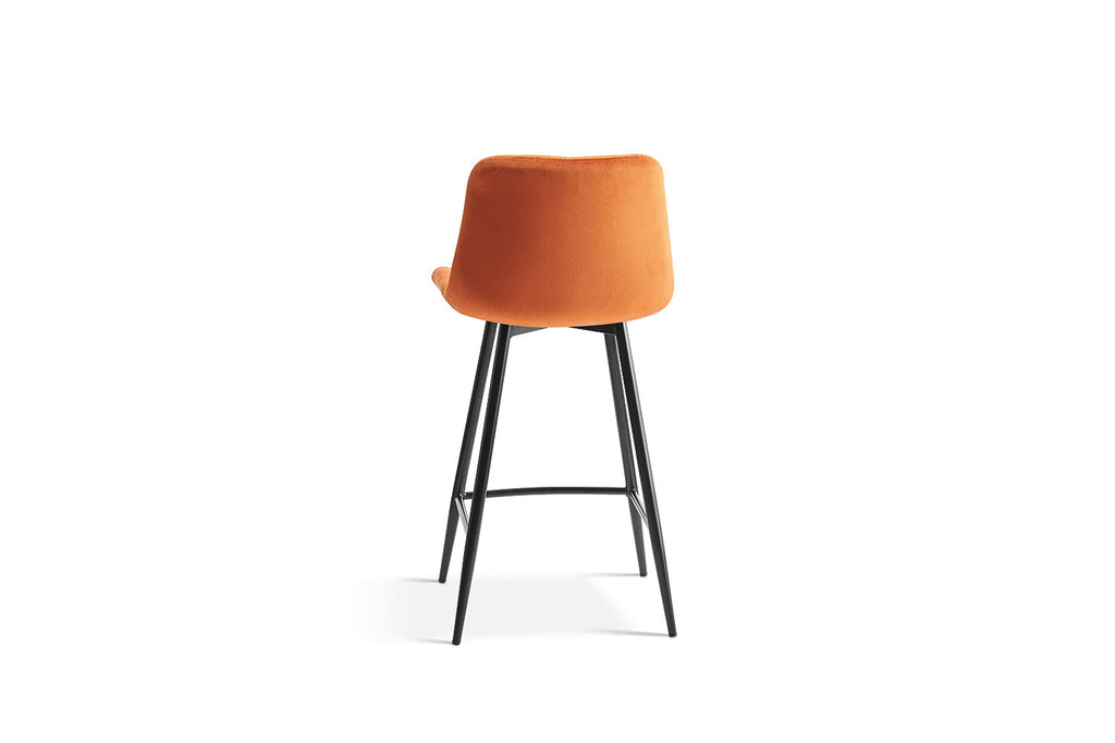Tabouret de bar 'Juta' Velours Orange RS