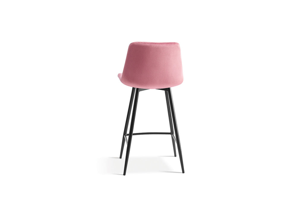 Tabouret de bar 'Juta' Velours Rose RS