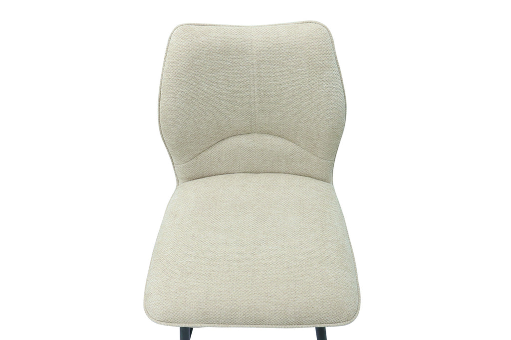 Chaise de comptoir pivotante « Lara » - Tissu écru RS