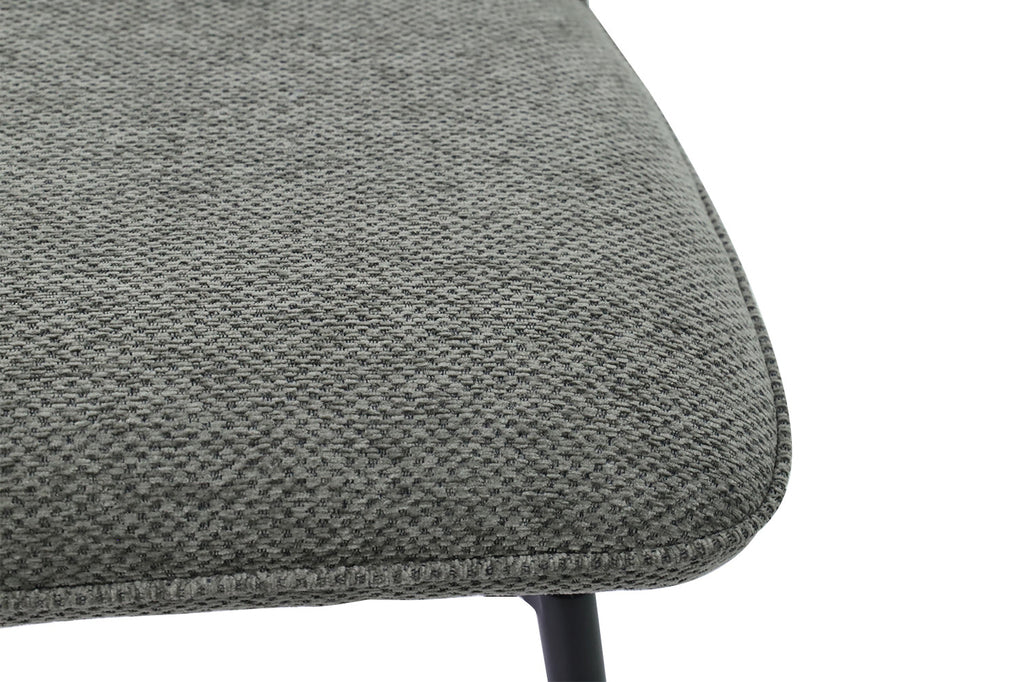Chaise de comptoir pivotante « Lara » - Tissu gris RS