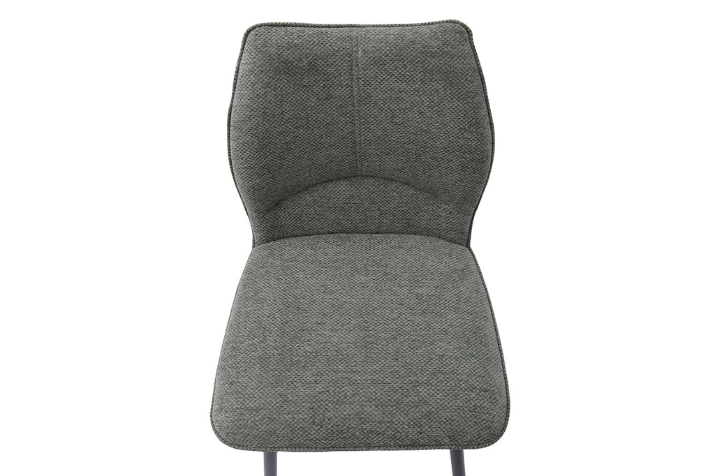 Chaise de comptoir pivotante « Lara » - Tissu gris RS