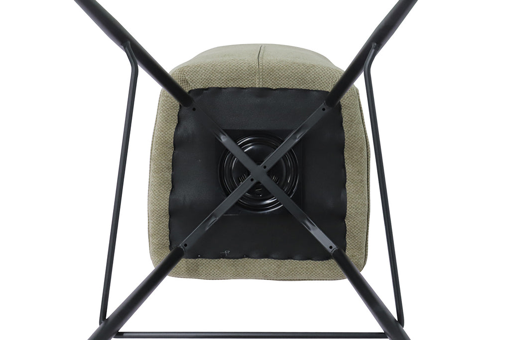 Chaise de comptoir pivotante « Lara » - Tissu Sable RS