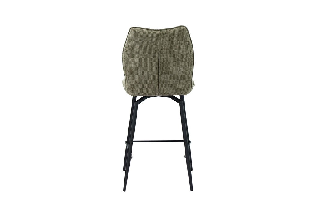 Chaise de comptoir pivotante « Lara » - Tissu Sable RS