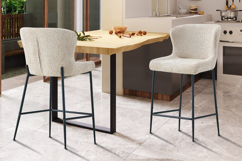 Counterstoel 'Lisa' Bouclé Beige RS
