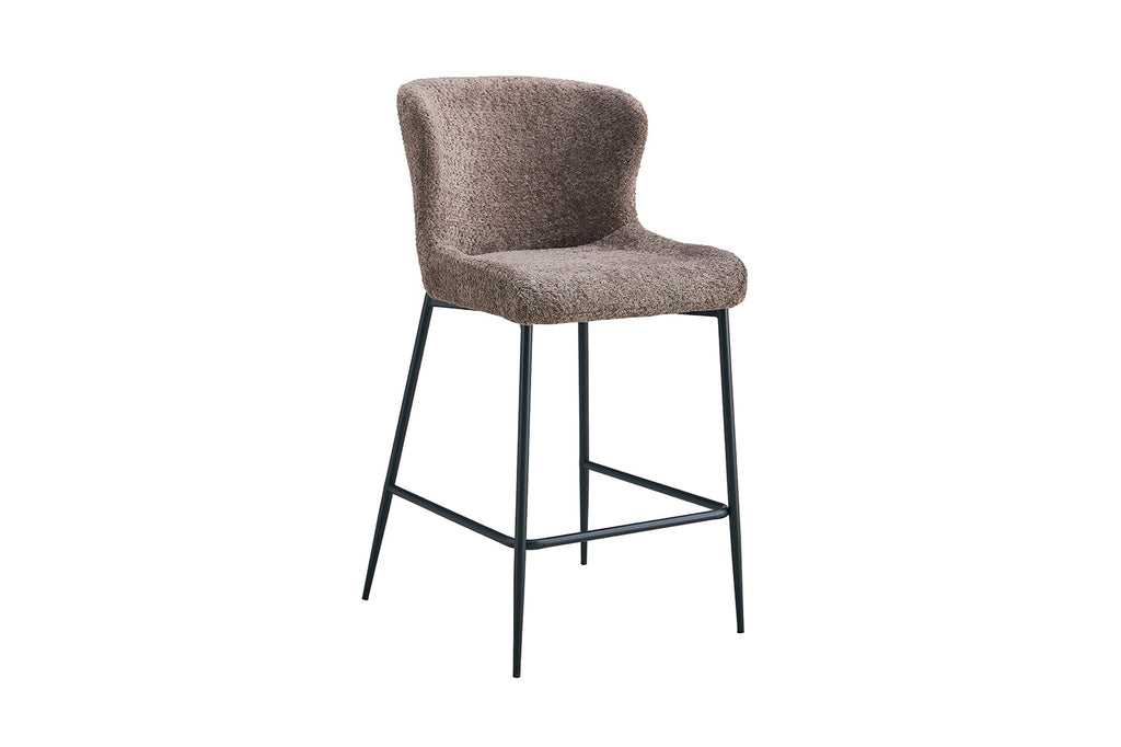Chaise de comptoir « Lisa » Bouclé Sable RS