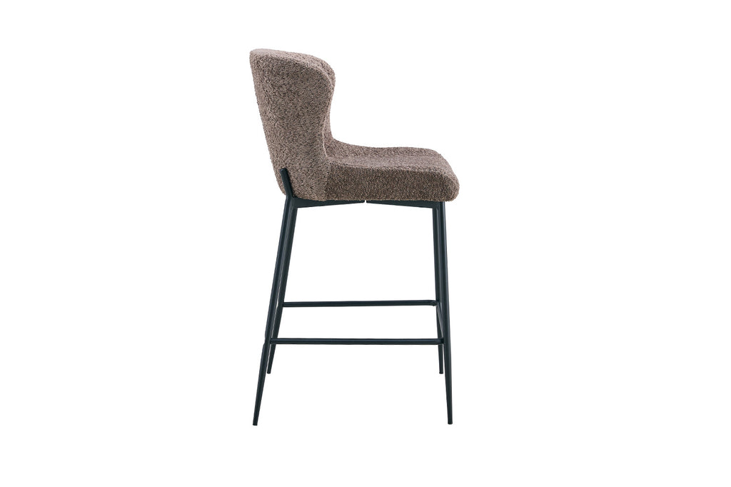 Chaise de comptoir 'Lisa' Bouclé Sable RS