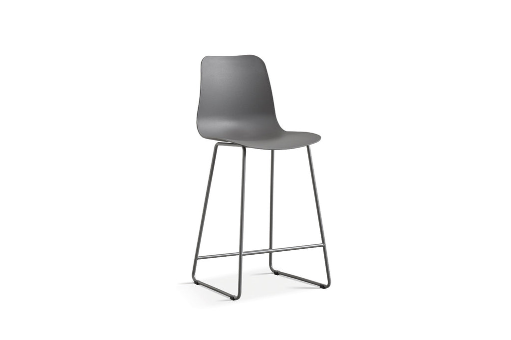 Chaise de comptoir « Marie » PP gris RS