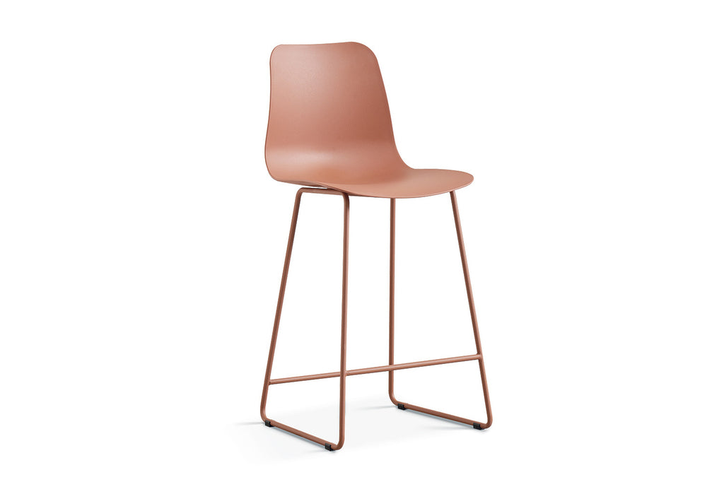 Chaise de comptoir « Marie » PP Terracotta RS