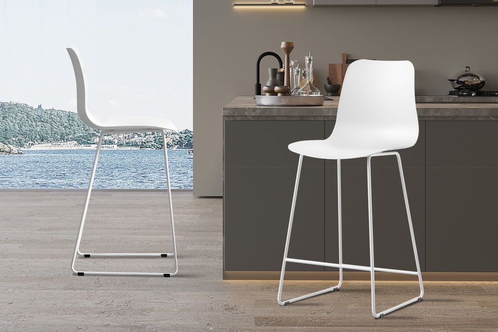 Chaise de comptoir « Marie » PP Blanc RS