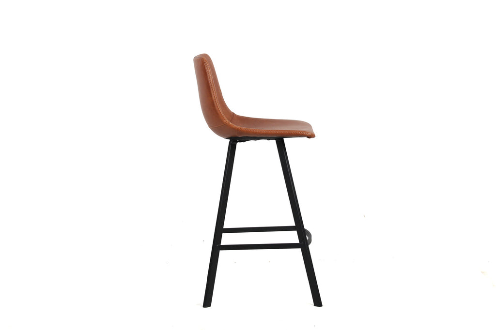 Chaise de comptoir 'Ozan' PU Cognac RS