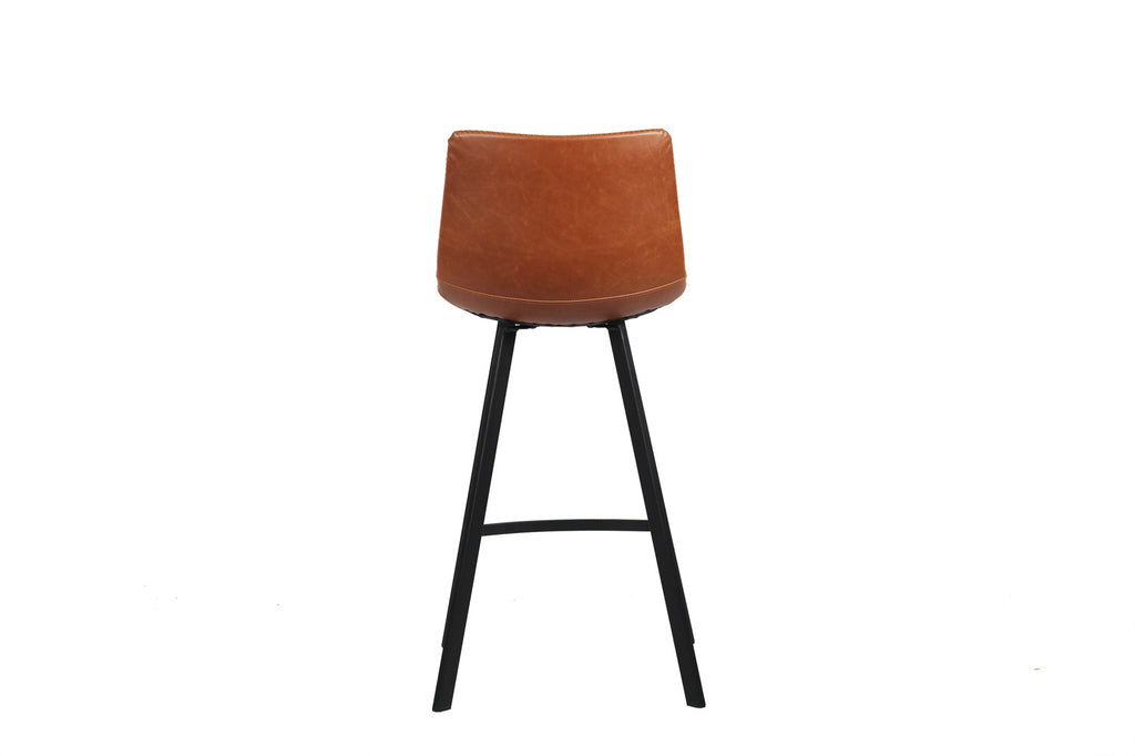 Chaise de comptoir 'Ozan' PU Cognac RS