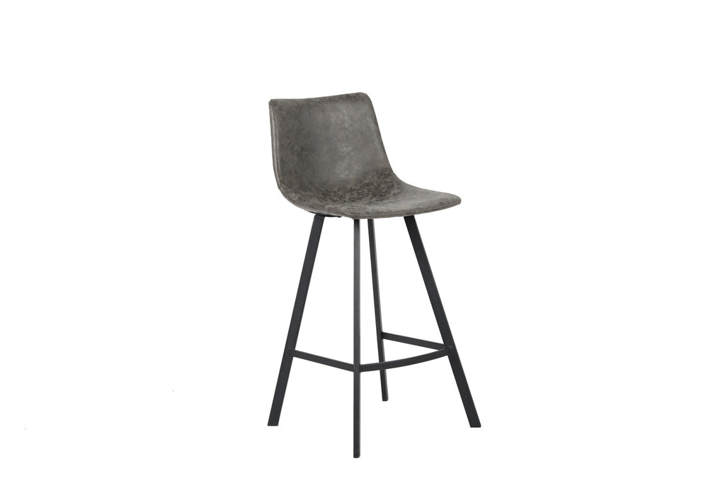 Chaise de comptoir « Ozan » PU Gris RS