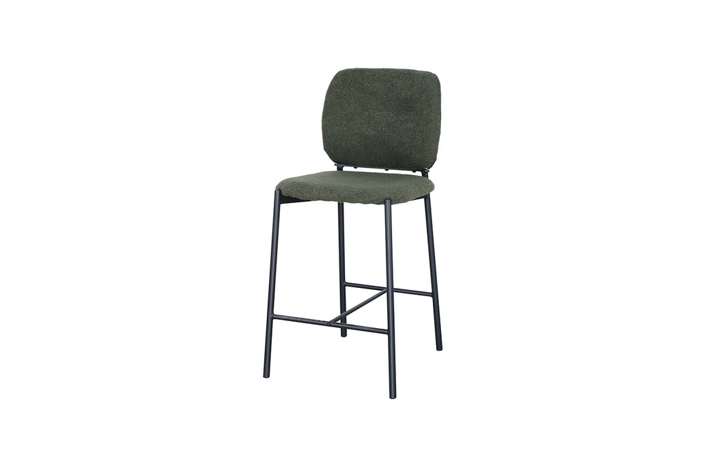 Chaise de comptoir « Sophia » Tissu Vert RS