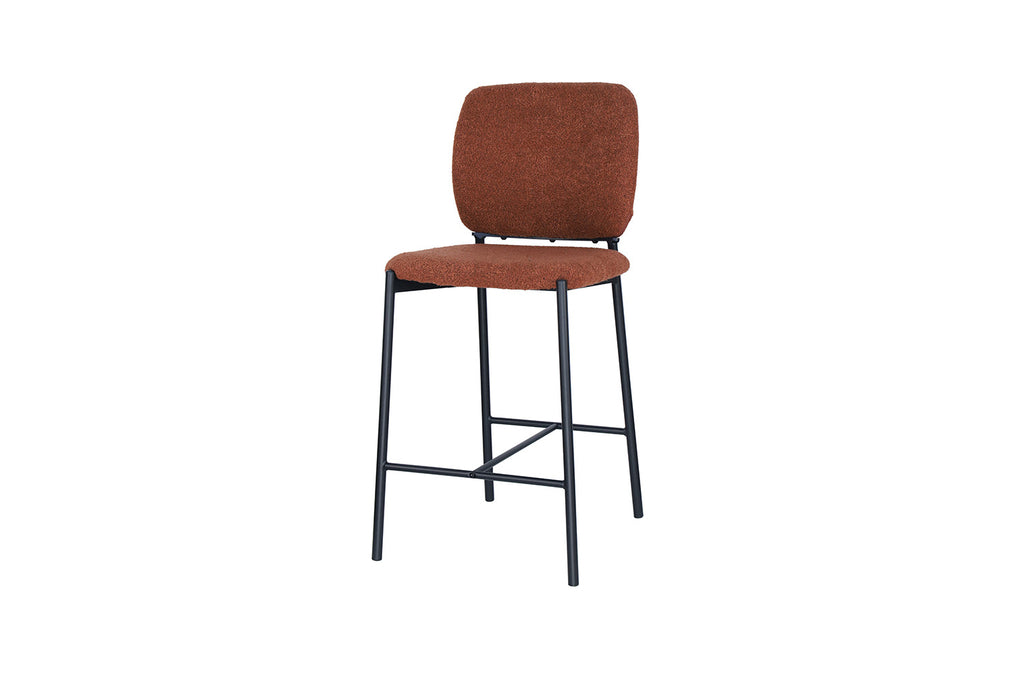 Chaise de comptoir « Sophia » Tissu Rouille RS