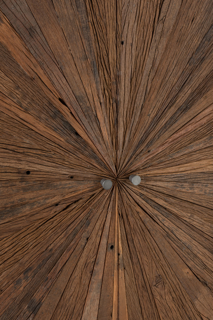Bergkast Shanil 2 Deuren Hout/IJzer Natuur/Grijs - J-LINE